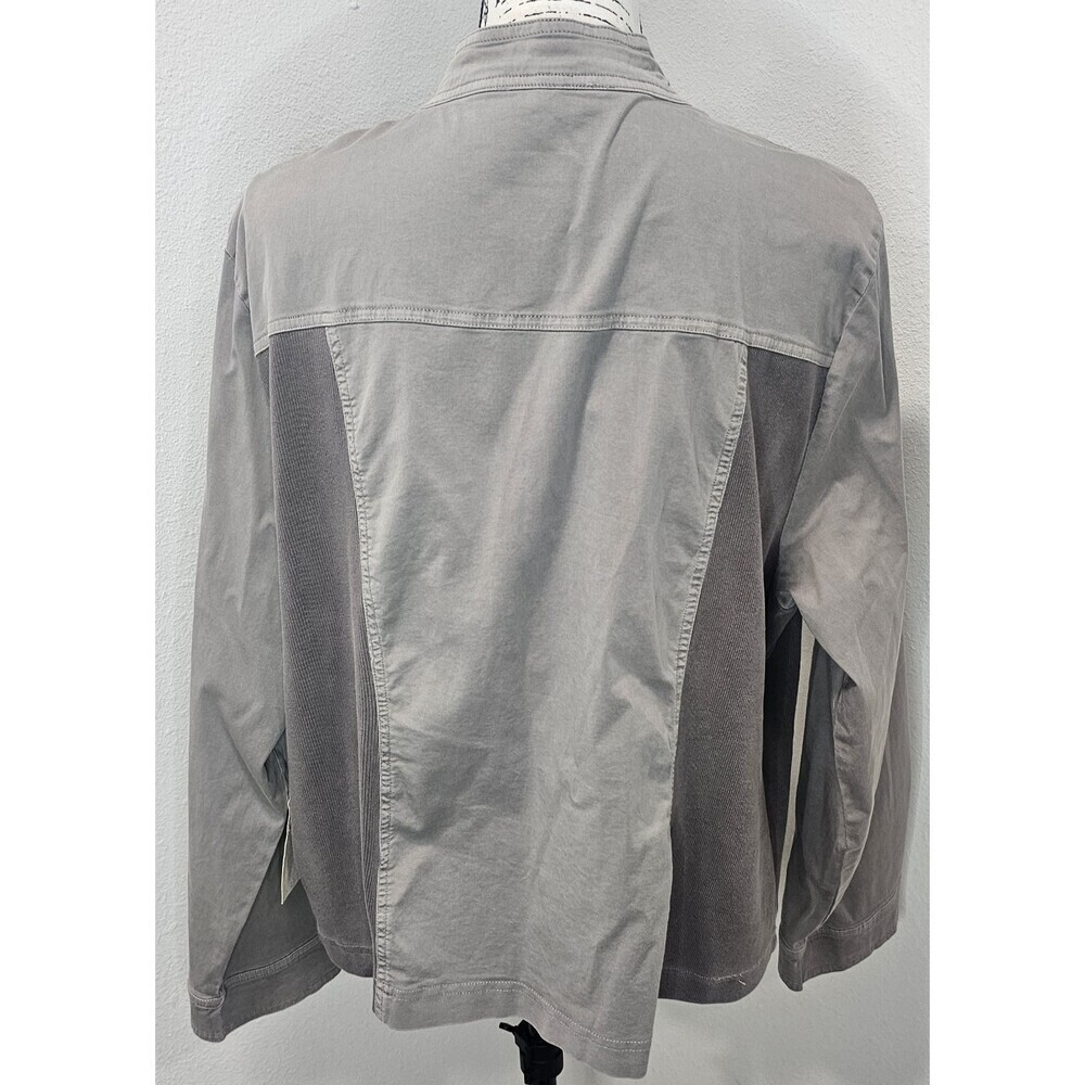 Escape Salt Wash Waterfront JacketIn Fog Plus Size XXL NWT Lightweight Casual - Picture 3 of 8